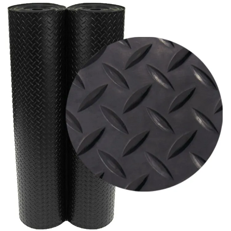“Diamond Plate” Roll Rubber Matting