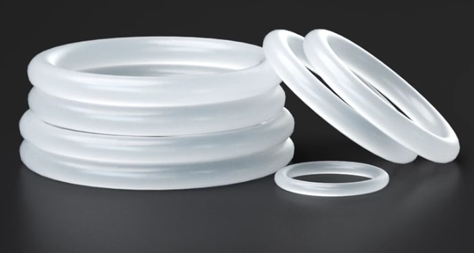 Silicone rubber O-rings