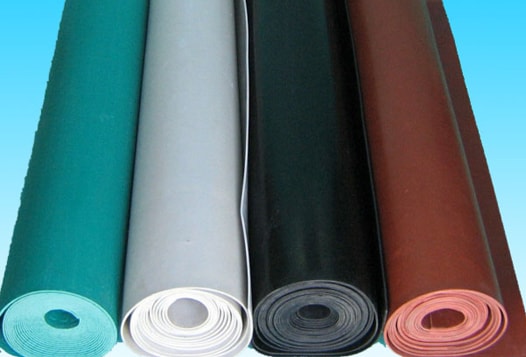 Anti-static rubber sheets 